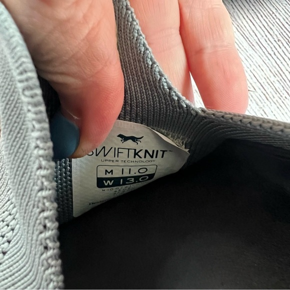 Wolf & Sheperd Swiftknit Grey Slip On Shoes 11 - Picture 7 of 8